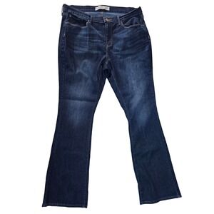 Signature by Levi Strauss Gold Label Womens Dark Wash Bootcut Jeans Size 16M